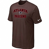 Atlanta Falcons Heart & Soull T-Shirt Brown,baseball caps,new era cap wholesale,wholesale hats