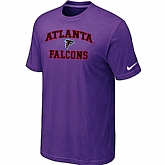 Atlanta Falcons Heart & Soull T-Shirt Purple,baseball caps,new era cap wholesale,wholesale hats