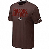 Atlanta Falcons Just Do It Brown T-Shirt,baseball caps,new era cap wholesale,wholesale hats