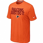 Atlanta Falcons Just Do It Orange T-Shirt,baseball caps,new era cap wholesale,wholesale hats