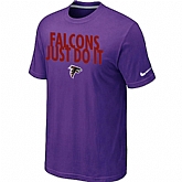 Atlanta Falcons Just Do It Purple T-Shirt,baseball caps,new era cap wholesale,wholesale hats