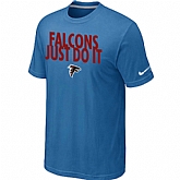 Atlanta Falcons Just Do It light Blue T-Shirt,baseball caps,new era cap wholesale,wholesale hats