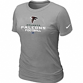 Atlanta Falcons L.Grey Women's Critical Victory T-Shirt,baseball caps,new era cap wholesale,wholesale hats