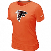 Atlanta Falcons Orange Women's Logo T-Shirt,baseball caps,new era cap wholesale,wholesale hats