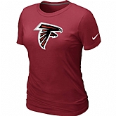Atlanta Falcons Red Women's Logo T-Shirt,baseball caps,new era cap wholesale,wholesale hats