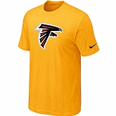Atlanta Falcons Sideline Legend Authentic Logo T-Shirt Yellow,baseball caps,new era cap wholesale,wholesale hats