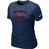 Atlanta Falcons Women's Heart & Soul D.Blue T-Shirt,baseball caps,new era cap wholesale,wholesale hats