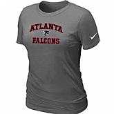 Atlanta Falcons Women's Heart & Soul D.Grey T-Shirt,baseball caps,new era cap wholesale,wholesale hats