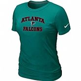 Atlanta Falcons Women's Heart & Soul L.Green T-Shirt,baseball caps,new era cap wholesale,wholesale hats