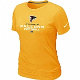 Atlanta Falcons Yellow Women's Critical Victory T-Shirt,baseball caps,new era cap wholesale,wholesale hats