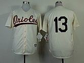 Baltimore Orioles #13 Manny Machado Cream 1954 Throwback Jerseys,baseball caps,new era cap wholesale,wholesale hats