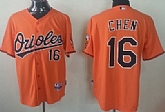 Baltimore Orioles #16 Wei-Yin Chen Orange Jerseys,baseball caps,new era cap wholesale,wholesale hats