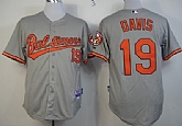Baltimore Orioles #19 Chris Davis Gray Jerseys,baseball caps,new era cap wholesale,wholesale hats