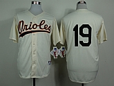 Baltimore Orioles #19 Chris Davis Throwback 1954 Cream Jerseys,baseball caps,new era cap wholesale,wholesale hats