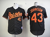 Baltimore Orioles #43 Jim Johnson Black Jerseys,baseball caps,new era cap wholesale,wholesale hats