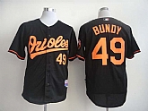 Baltimore Orioles #49 Dylan Bundy Black Jerseys,baseball caps,new era cap wholesale,wholesale hats