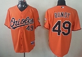 Baltimore Orioles #49 Dylan Bundy Orange Jerseys,baseball caps,new era cap wholesale,wholesale hats