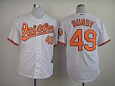 Baltimore Orioles #49 Dylan Bundy White Jerseys,baseball caps,new era cap wholesale,wholesale hats