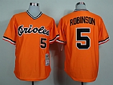 Baltimore Orioles #5 Brooks Robinson Throwback 1975 Orange Jerseys,baseball caps,new era cap wholesale,wholesale hats
