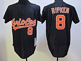 Baltimore Orioles #8 Cal Ripken Mesh Batting Practice Black Throwback Jerseys,baseball caps,new era cap wholesale,wholesale hats