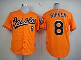 Baltimore Orioles #8 Cal Ripken Orange Cool Base Jerseys,baseball caps,new era cap wholesale,wholesale hats