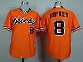 Baltimore Orioles #8 Cal Ripken Throwback 1982 Orange Jerseys,baseball caps,new era cap wholesale,wholesale hats