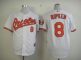 Baltimore Orioles #8 Cal Ripken White Cool Base Jerseys,baseball caps,new era cap wholesale,wholesale hats