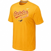 Baltimore Orioles 2014 Home Practice T-Shirt - Yellow,baseball caps,new era cap wholesale,wholesale hats