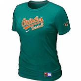 Baltimore Orioles Nike Women's L.Green Short Sleeve Practice T-Shirt,baseball caps,new era cap wholesale,wholesale hats