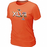 Baltimore Ravens 2012 Super Bowl XLVII On Our Way Orange Women's T-Shirt,baseball caps,new era cap wholesale,wholesale hats