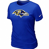 Baltimore Ravens Blue Women's Logo T-Shirt,baseball caps,new era cap wholesale,wholesale hats