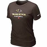Baltimore Ravens Brown Women's Critical Victory T-Shirt,baseball caps,new era cap wholesale,wholesale hats