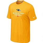 Baltimore Ravens Critical Victory Yellow T-Shirt,baseball caps,new era cap wholesale,wholesale hats