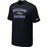 Baltimore Ravens Heart & Soull Black T-Shirt,baseball caps,new era cap wholesale,wholesale hats