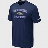 Baltimore Ravens Heart & Soull D.Blue T-Shirt,baseball caps,new era cap wholesale,wholesale hats