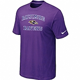 Baltimore Ravens Heart & Soull Purple T-Shirt,baseball caps,new era cap wholesale,wholesale hats