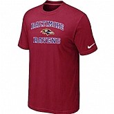 Baltimore Ravens Heart & Soull Red T-Shirt,baseball caps,new era cap wholesale,wholesale hats
