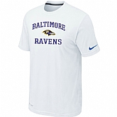 Baltimore Ravens Heart & Soull White T-Shirt,baseball caps,new era cap wholesale,wholesale hats