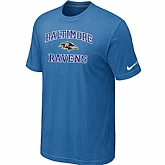 Baltimore Ravens Heart & Soull light Blue T-Shirt,baseball caps,new era cap wholesale,wholesale hats