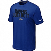 Baltimore Ravens Just Do It Blue T-Shirt,baseball caps,new era cap wholesale,wholesale hats