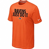 Baltimore Ravens Just Do It Orange T-Shirt,baseball caps,new era cap wholesale,wholesale hats