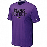 Baltimore Ravens Just Do It Purple T-Shirt,baseball caps,new era cap wholesale,wholesale hats