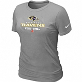 Baltimore Ravens L.Grey Women's Critical Victory T-Shirt,baseball caps,new era cap wholesale,wholesale hats