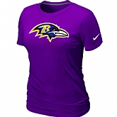 Baltimore Ravens Purple Women's Logo T-Shirt,baseball caps,new era cap wholesale,wholesale hats