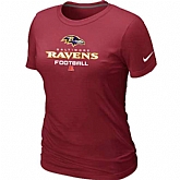 Baltimore Ravens Red Women's Critical Victory T-Shirt,baseball caps,new era cap wholesale,wholesale hats