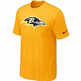 Baltimore Ravens Sideline Legend Authentic Logo T-Shirt Yellow,baseball caps,new era cap wholesale,wholesale hats