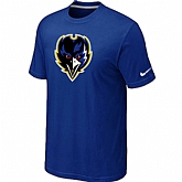 Baltimore Ravens Tean Logo T-Shirt Blue,baseball caps,new era cap wholesale,wholesale hats