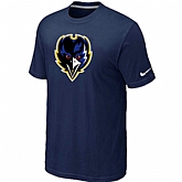 Baltimore Ravens Tean Logo T-Shirt D.Blue,baseball caps,new era cap wholesale,wholesale hats