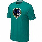 Baltimore Ravens Tean Logo T-Shirt Green,baseball caps,new era cap wholesale,wholesale hats