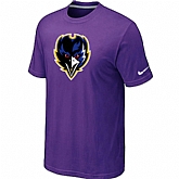 Baltimore Ravens Tean Logo T-Shirt Purple,baseball caps,new era cap wholesale,wholesale hats